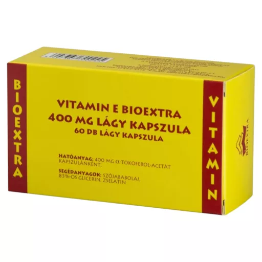 Vitamin E Bioextra 400 mg lágy kapszula 60 db