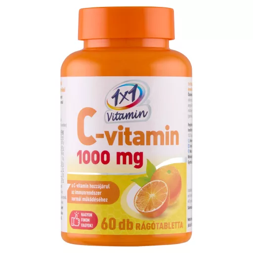 1x1 Vitamin C-vitamin 1000 mg narancs ízű rágótabletta 60 db