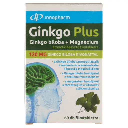 Innopharm Ginkgo Plus 120 mg filmtabletta 60 db