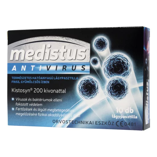 Medistus antivirus gyümölcsös lágypasztilla 10 db
