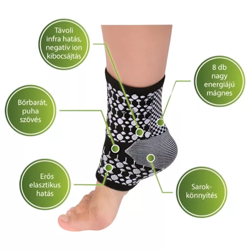 Vivafit mágneses bokaszorító turmalinnal L