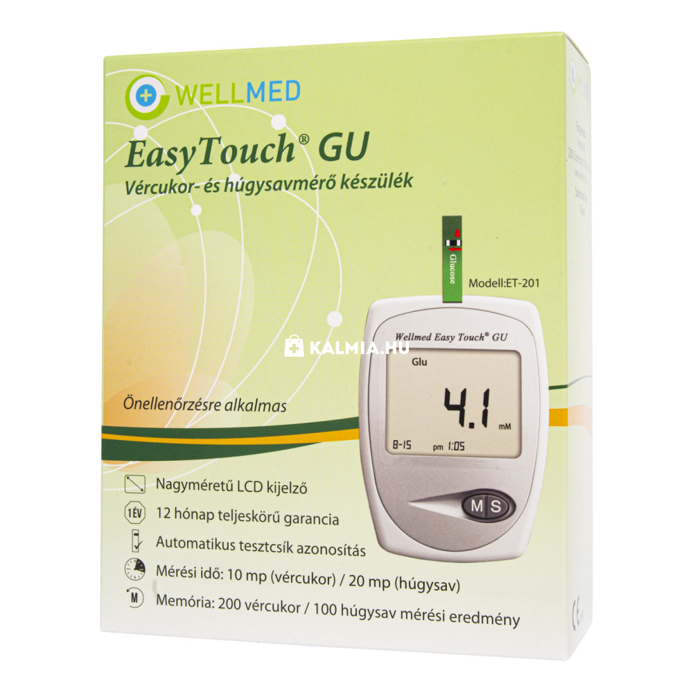 Wellmed Easy Touch Gu Vércukorszintmérő 1 Db Online Vásárl 9961