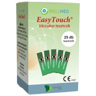Wellmed Easytouch vércukorszintmérő tesztcsík 25 db