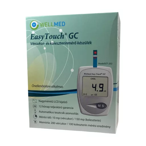 Wellmed Easytouch GC Koleszterin- és vércukormérő készülék