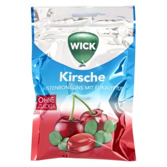 Wick cseresznye-eukaliptusz cukormentes torokcukorka 72 g