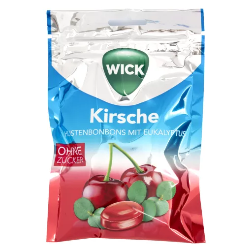 Wick cukormentes torokcukorka - cseresznye-eukaliptusz 72 g