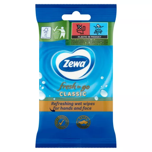 Zewa Classic nedves kéz- és arctörlő kendő 10 db