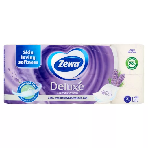 Zewa Deluxe Lavender Dreams toalettpapír 3 rétegű 8 tekercs