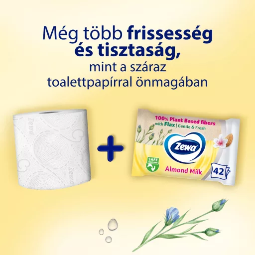 Zewa Almond Milk nedves toalettpapír 42 db
