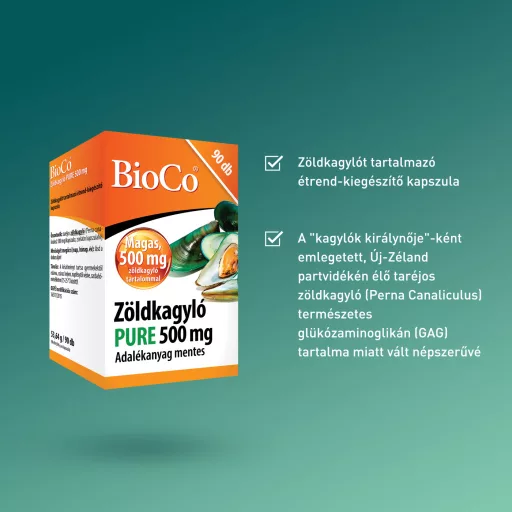 Bioco Zöldkagyló Pure 500 mg kapszula 90 db