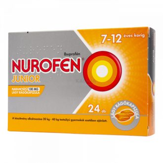  Nurofen Junior narancsízű 100 mg lágy rágókapszula 24 db 