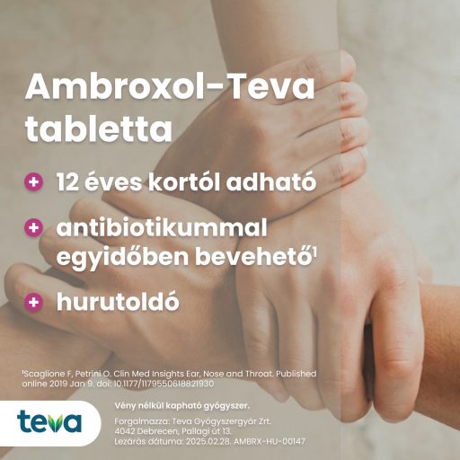 Ambroxol-Teva 30 mg tabletta 15 db 