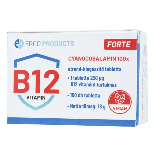 Ergo Products Cyanocobalamin Forte B12-vitamin tabletta 100 db