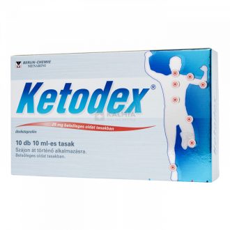 Ketodex 25 mg belsőleges oldat tasakban 10 db
