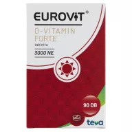   Eurovit D-vitamin 3000 NE Forte étrend-kiegészítő tabletta 90 db