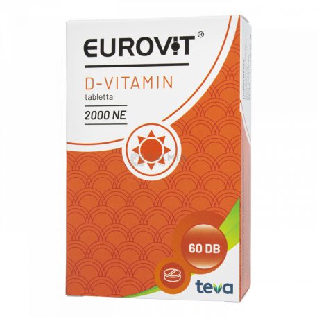 Eurovit D-vitamin 2000NE étrend-kiegészítő tabletta 60 db