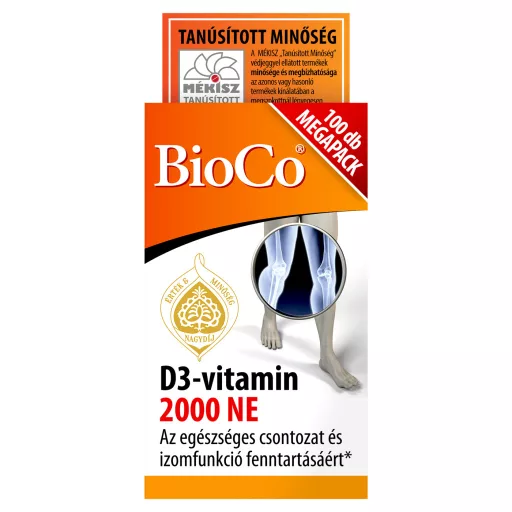 Bioco D3-Vitamin 2000NE tabletta megapack 100 db