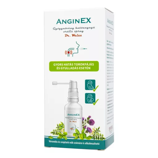 Swiss Dr. Weiss Herbswiss Anginex orálspray 30 ml