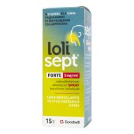 Lolisept Forte 3 mg/ml szájnyálkahártyán alkalmazott spray 15 ml