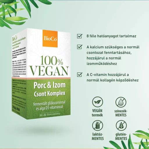 Bioco 100% vegan porc és izom csont komplex 90 db