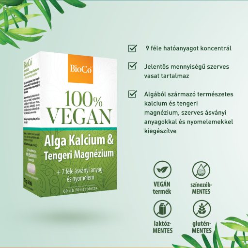 Bioco 100% vegan alga kalcium és tengeri magnézium 60 db