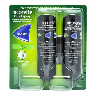   Nicorette Quickspray 1 mg/adag szájnyálkahártyán alkalmazott oldatos spray 2 db