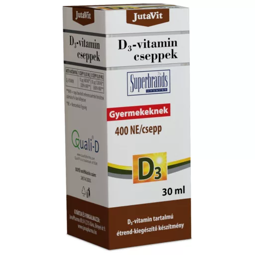 JutaVit D3-vitamin cseppek csecsemőknek, gyermekeknek 30 ml