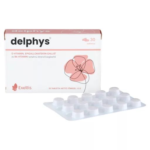 Delphys D-vitamin EGCG + B6-vitamin étrend-kiegészítő tabletta 30 db