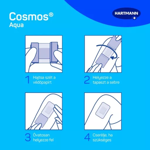 Cosmos Aqua sebtapasz vegyes méret 20 db