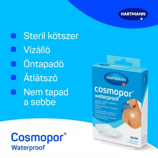 Cosmopor Waterproof steril sebtapasz 7,2×5 cm 5 db