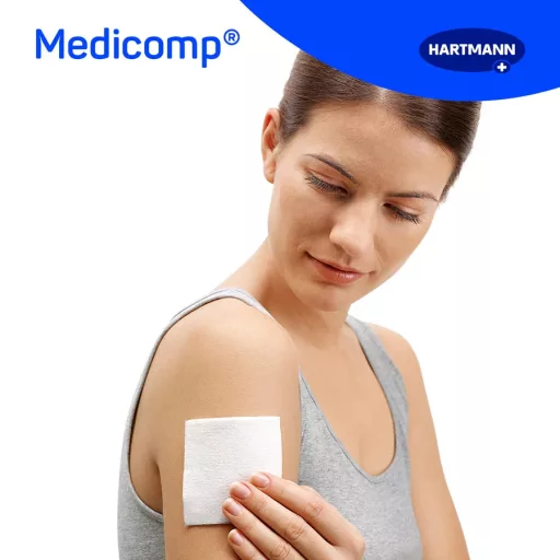 Medicomp nemszőtt sebfedő 10x10 cm 10 db