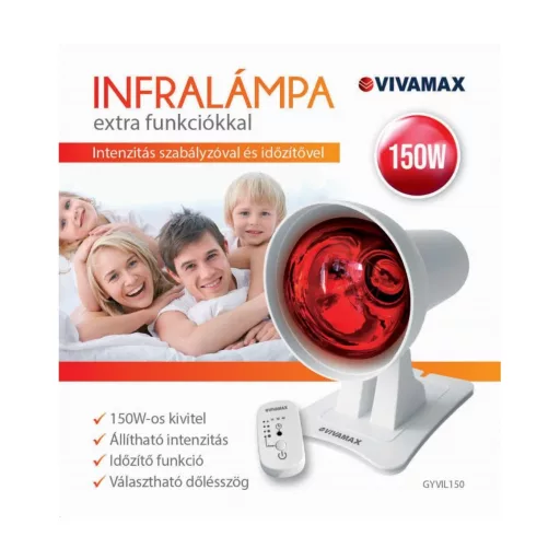 Vivamax Infralámpa extra funkciókkal - 150 W-os izzóval