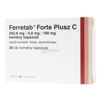 Ferretab Forte plusz C kemény kapszula 30 db