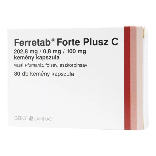 Ferretab Forte plusz C kemény kapszula 30 db