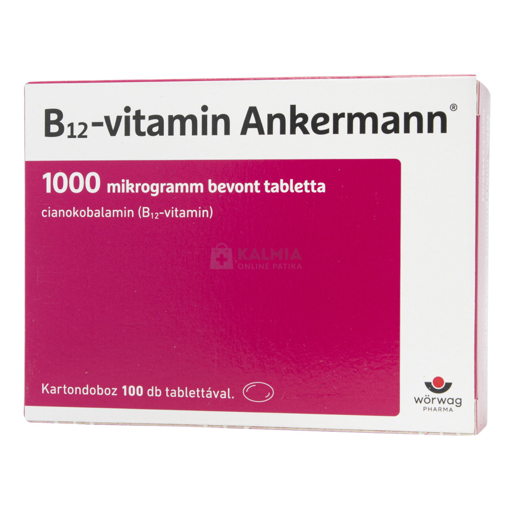 B12-vitamin Ankermann Bevont Tabletta 1000 Mcg 100 Db - Onli