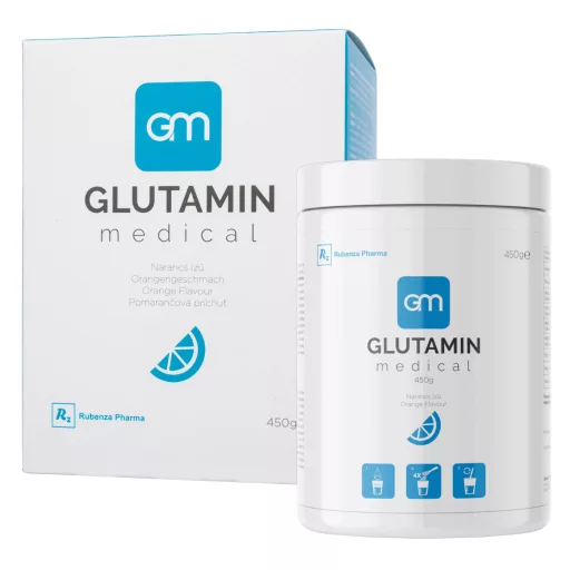 Glutamin Medical Speciális gyógyászati célra szánt élelmiszer narancs ízű 450 g