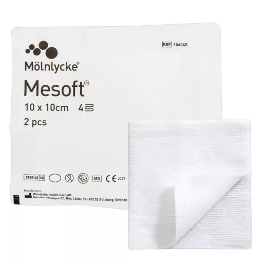 Mesoft steril kötszer 10 x 10 cm 2 db