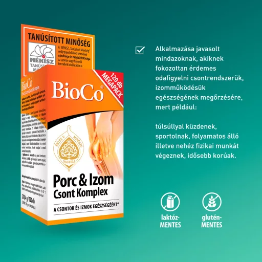 BioCo Porc & Izom Csont Komplex étrend-kiegészítő tabletta 120 db