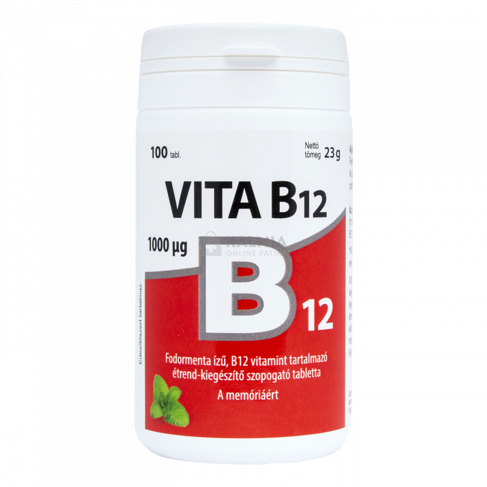 Vitabalans B12-vitamin 1000 Mcg étrend-kiegészítő Szopogató