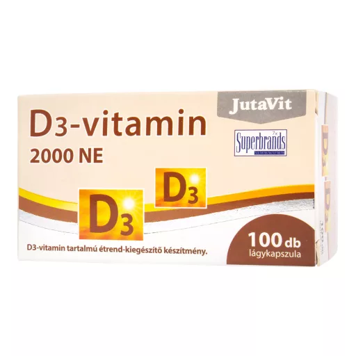 JutaVit D-vitamin 2000 NE étrend-kiegészítő kapszula 100 db