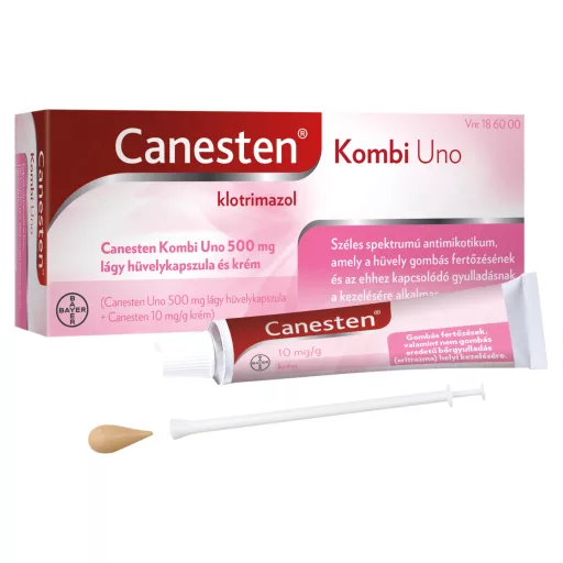 Canesten Kombi Uno 500 mg lágy hüvelykapszula + 10mg/g krém