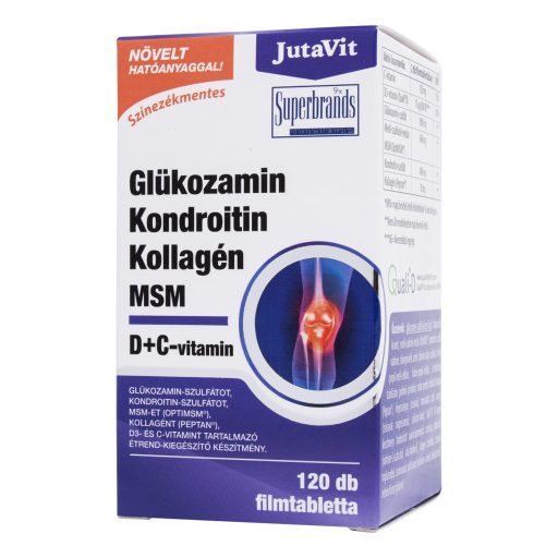 JutaVit Glükozamin Kondroitin Kollagén MSM D + C-vitamin tabletta 120 db