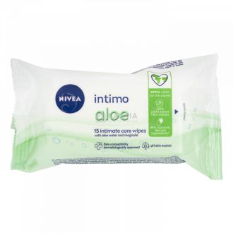 Nivea Intimo Aloe water intim törlőkendő 15 db