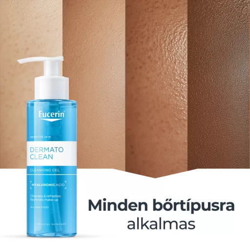 Eucerin DermatoClean mélytisztító, habzó arclemosó zselé 200 ml