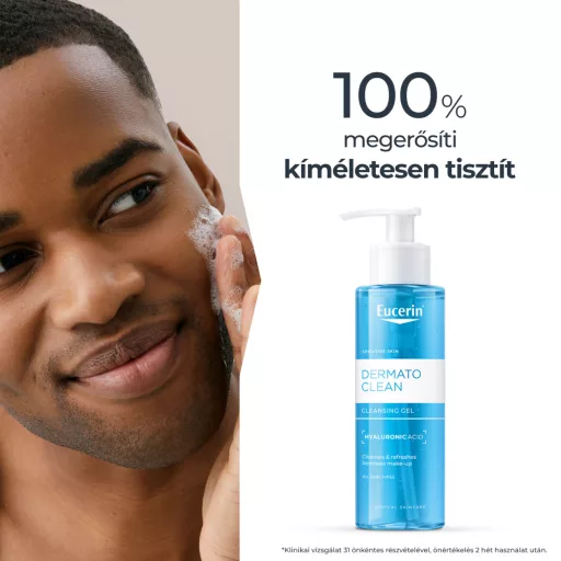 Eucerin DermatoClean mélytisztító, habzó arclemosó zselé 200 ml