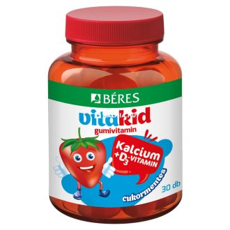Béres Vitakid Kalcium+D3-vitamin gumivitamin 30 db