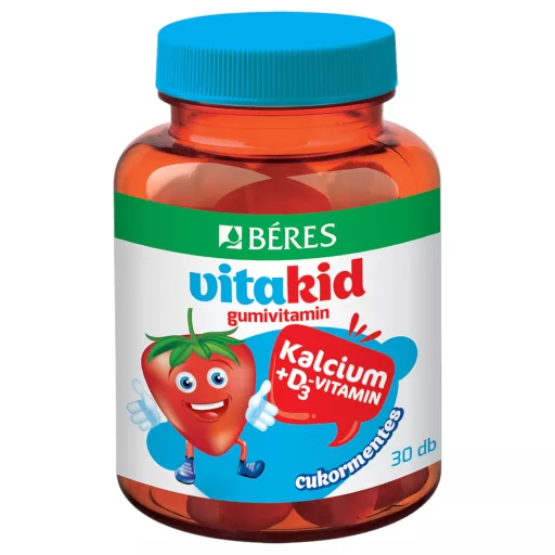 Béres Vitakid Kalcium+D3-vitamin gumivitamin 30 db
