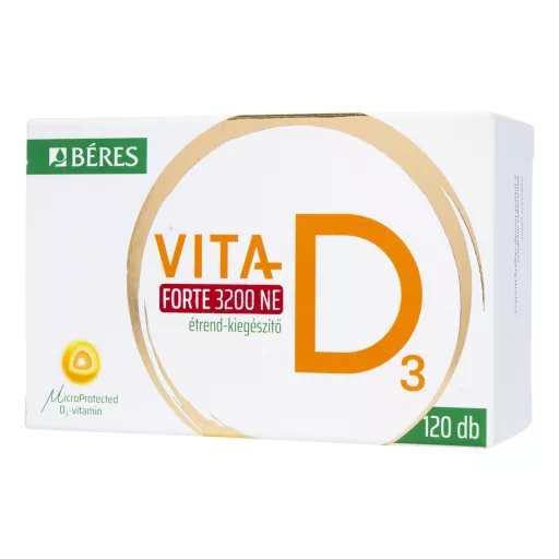 Béres Vita-D3 Forte 3200 NE étrend-kiegészítő tabletta 120 db