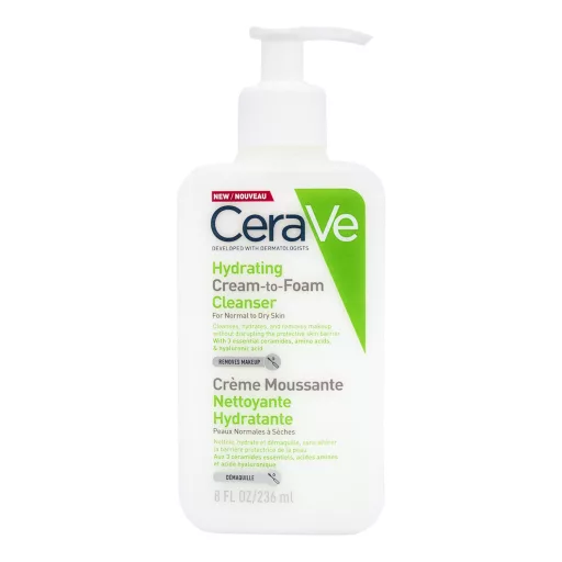 CeraVe tisztító hidratáló habzó krém 236 ml