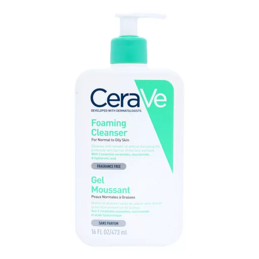 CeraVe tisztító habzó gél arcra és testre 473 ml